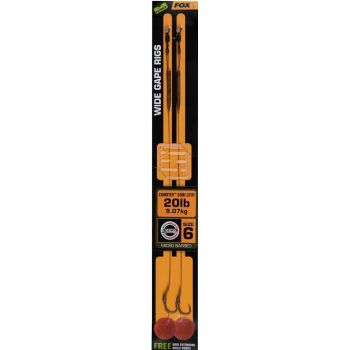 PRZYPON FOX WIDE GAPE CAMOTEX SEMI STIFF  6 20lb
