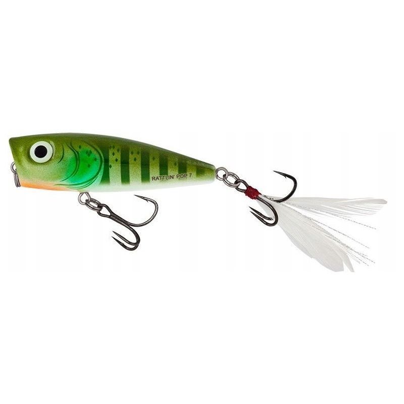 WOBLER SALMO POPPER RATTLIN POP 7cm GREEN GILL 12g WOBLER SALMO POPPER RATTLIN POP 7cm GREEN GILL 12g