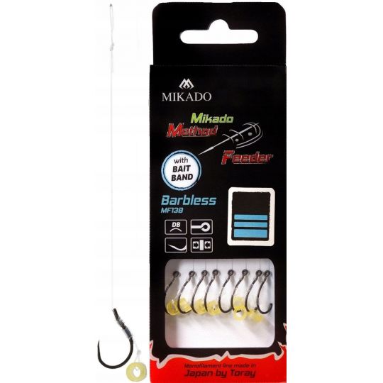 HACZYKI MIKADO METHOD FEEDER PRZYPON Z GUMKĄ 4 HACZYKI MIKADO METHOD FEEDER PRZYPON Z GUMKĄ 4