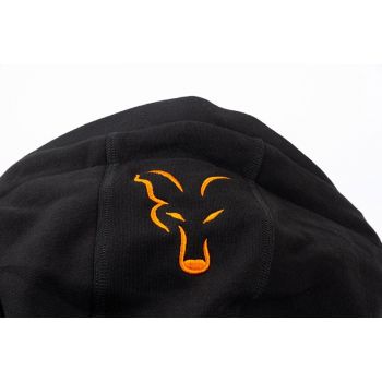 BLUZA FOX COLLECTION BLACK ORANGE HOODIE ROZMIAR M