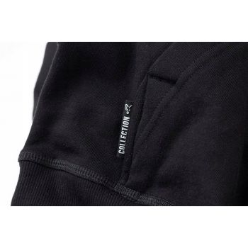 BLUZA FOX COLLECTION BLACK ORANGE HOODIE ROZMIAR M