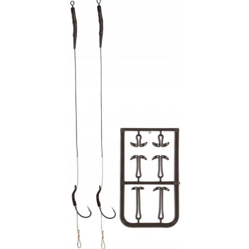 HAKI ANACONDA COMBI CURVE SHANK Z PRZYPONEM 4 35LB HAKI ANACONDA COMBI CURVE SHANK Z PRZYPONEM 4 35LB