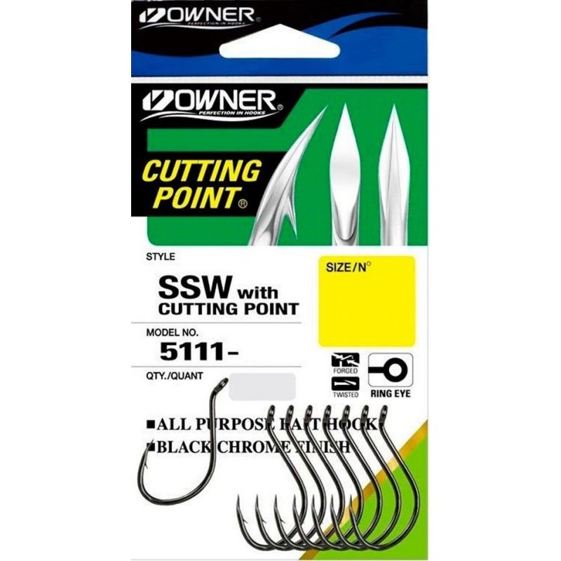 HACZYKI OWNER CARP CUT SSW 5111 ROZMIAR 1/0 HACZYKI OWNER CARP CUT SSW 5111 ROZMIAR 1/0