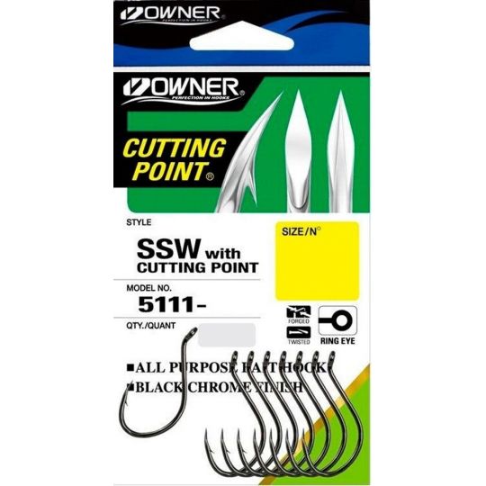 HACZYKI OWNER CARP CUT SSW 5111 ROZMIAR 1/0 HACZYKI OWNER CARP CUT SSW 5111 ROZMIAR 1/0