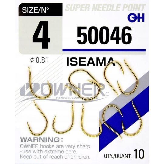 HACZYKI OWNER ISEAMA 50046 ROZMIAR 4 ZŁOTE HACZYKI OWNER ISEAMA 50046 ROZMIAR 4 ZŁOTE