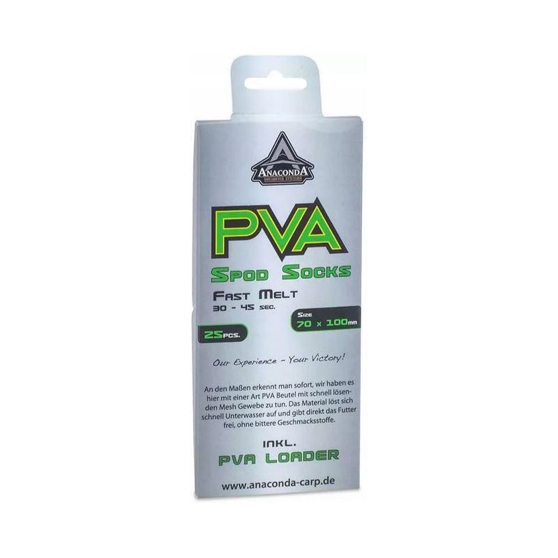 WOREK ANACONDA PVA FAST MELT SPOD SOCK 70X100mm WOREK ANACONDA PVA FAST MELT SPOD SOCK 70X100mm