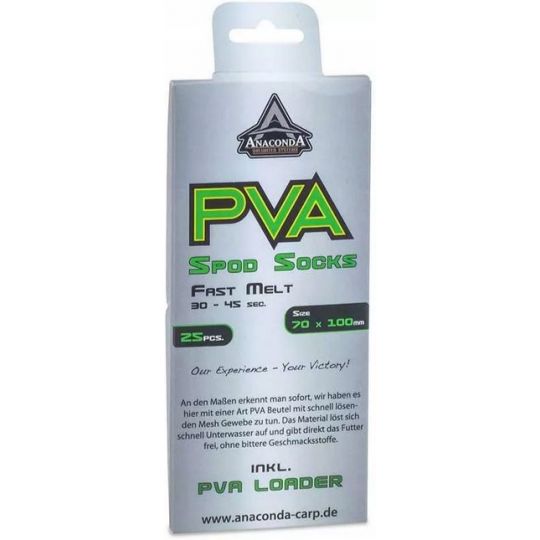 WOREK ANACONDA PVA FAST MELT SPOD SOCK 70X100mm WOREK ANACONDA PVA FAST MELT SPOD SOCK 70X100mm