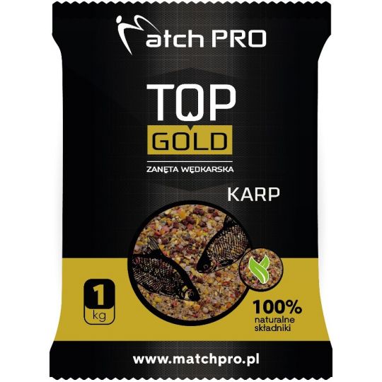 ZANĘTA MATCH PRO TOP GOLD KARP 1kg ZANĘTA MATCH PRO TOP GOLD KARP 1kg