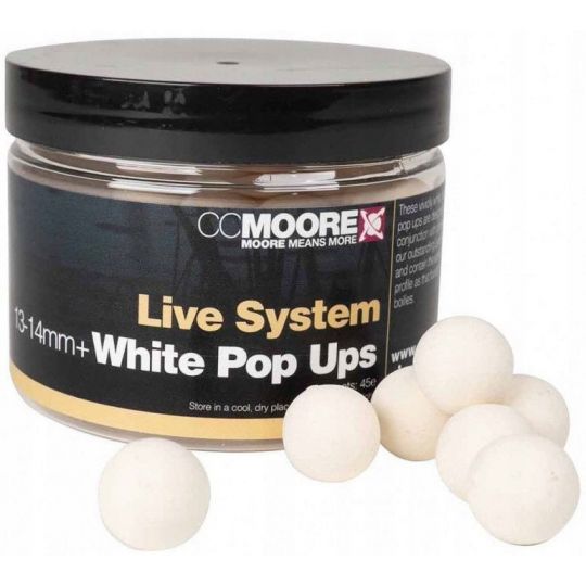 KULKI CC MOORE LIVE SYSTEM WHITE POP UPS 13-14mm KULKI CC MOORE LIVE SYSTEM WHITE POP UPS 13-14mm