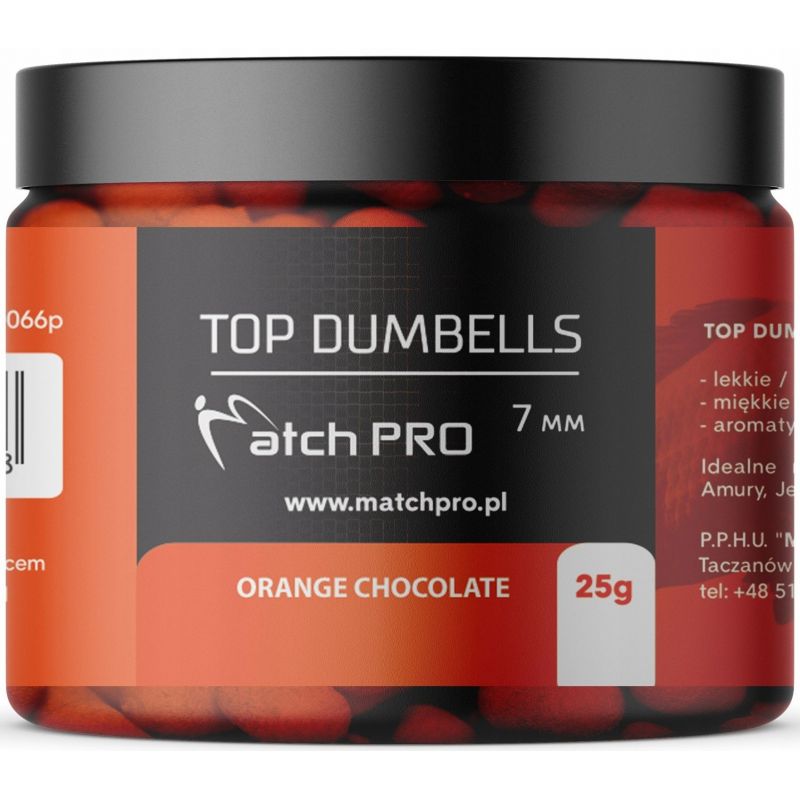 DUMBELLS MATCH PRO TOP ORANGE CHOCOLATE 7mm 25g DUMBELLS MATCH PRO TOP ORANGE CHOCOLATE 7mm 25g