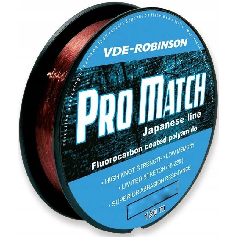 ŻYŁKA VDE ROBINSON PRO MATCH 150m 0,18mm ŻYŁKA VDE ROBINSON PRO MATCH 150m 0,18mm