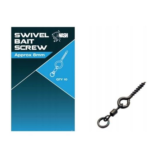 WKRĘT NASH Z KRĘTLIKIM BAIT SCREW 8mm