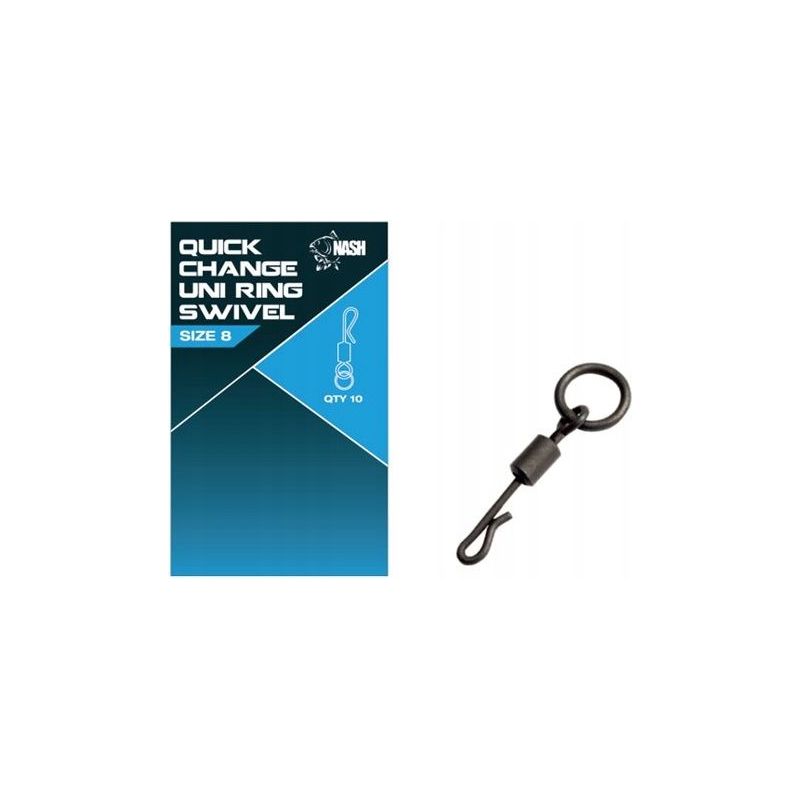 KRĘTLIK NASH QUICK CHANGE RING SWIVEL 8 KRĘTLIK NASH QUICK CHANGE RING SWIVEL 8