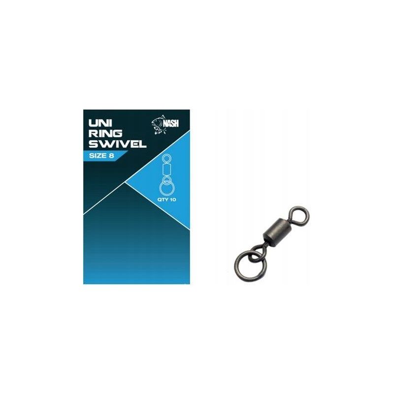 KRĘTLIK NASH RING SWIVEL 8 10szt KRĘTLIK NASH RING SWIVEL 8 10szt