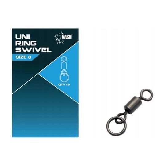 KRĘTLIK NASH RING SWIVEL 8 10szt KRĘTLIK NASH RING SWIVEL 8 10szt