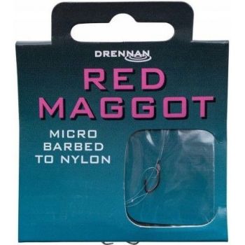 PRZYPONY DRENNAN GOTOWE RED MAGGOT HAK 18 0,13mm