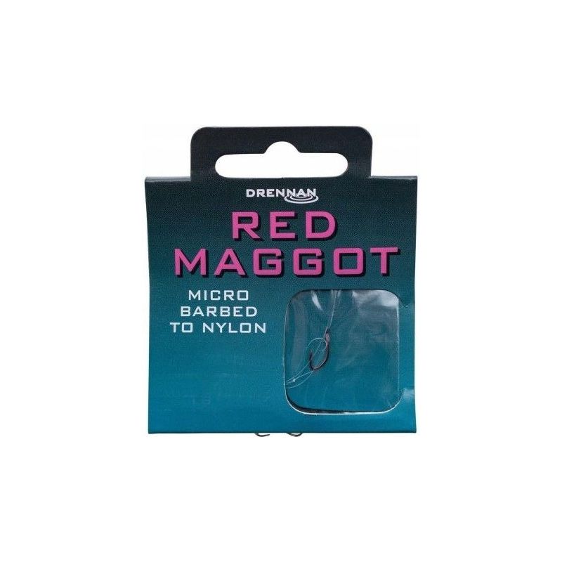 PRZYPONY DRENNAN GOTOWE RED MAGGOT HAK 18 0,13mm PRZYPONY DRENNAN GOTOWE RED MAGGOT HAK 18 0,13mm