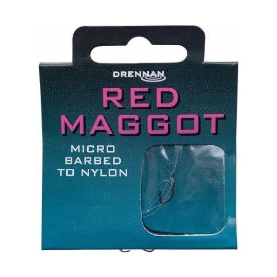 PRZYPONY DRENNAN GOTOWE RED MAGGOT HAK 18 0,13mm PRZYPONY DRENNAN GOTOWE RED MAGGOT HAK 18 0,13mm