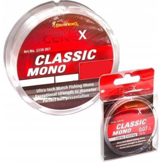 ŻYŁKA BROWNING CENEX CLASSIC 0,08mm 50m ŻYŁKA BROWNING CENEX CLASSIC 0,08mm 50m