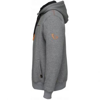 BLUZA SAVAGE GEAR CLASSIC ZIP HOODIE GREY L ZAMEK