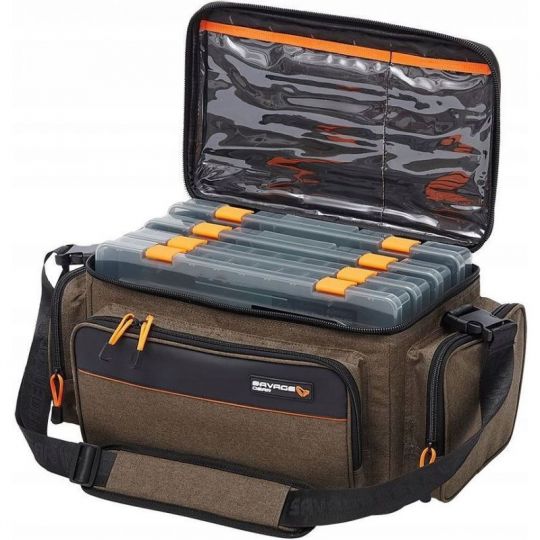 TORBA SAVAGE GEAR SYSTEM BOX BAG L 4 BOXES 18L