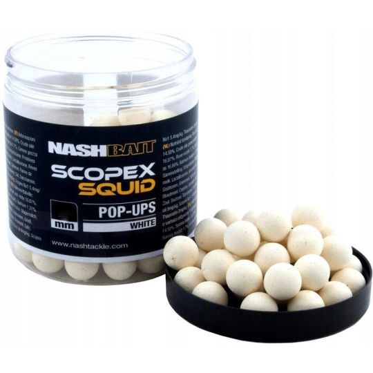 KULKI NASH SCOPEX SQUID POP UP 15mm 75g WHITE KULKI NASH SCOPEX SQUID POP UP 15mm 75g WHITE