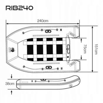 PONTON NASH BOAT LIFE INFLATABLE RIB 240 ŁÓDŹ