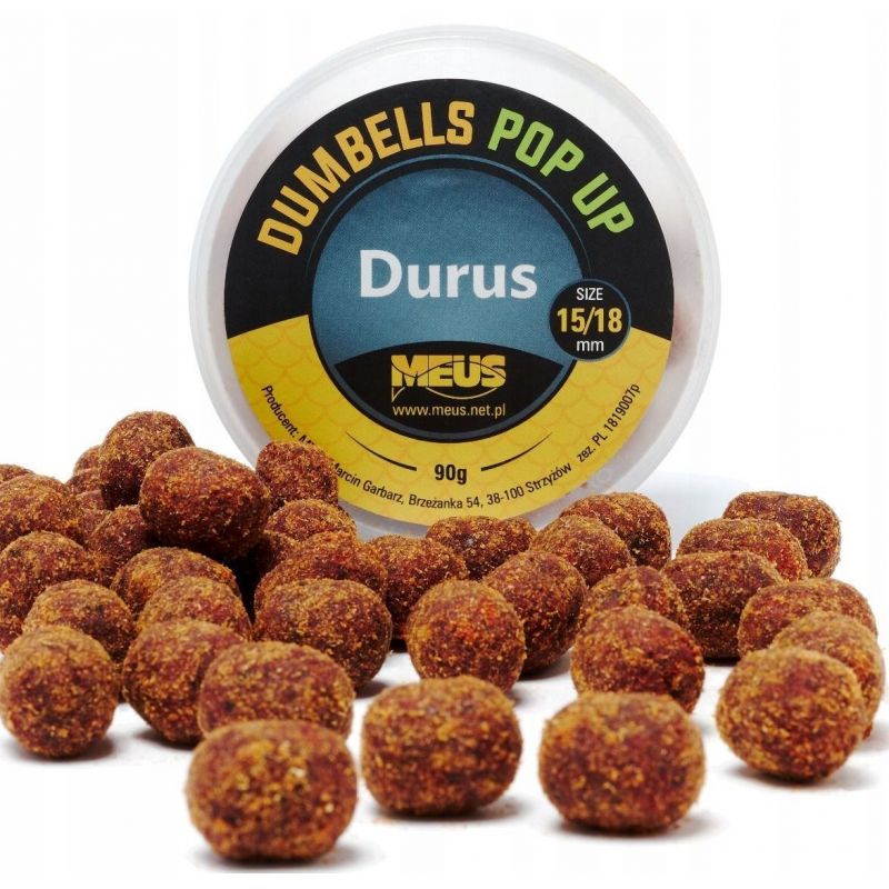 DUMBELLS MEUS POP UP DURUS 15/18mm 90g FISH DUMBELLS MEUS POP UP DURUS 15/18mm 90g FISH
