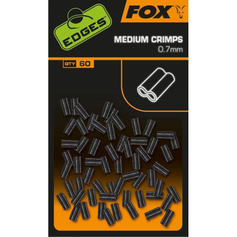 ZACISKI FOX CYBANTY CRIMPS MEDIUM 0.7mm 60szt ZACISKI FOX CYBANTY CRIMPS MEDIUM 0.7mm 60szt