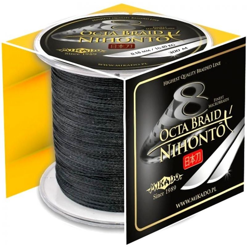PLECIONKA NIHONTO OCTA BRAID 300M BLACK 0,12mm PLECIONKA NIHONTO OCTA BRAID 300M BLACK 0,12mm