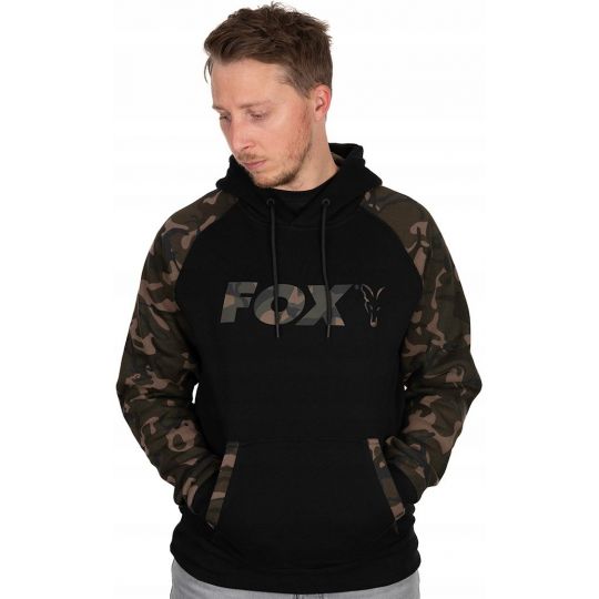 BLUZA FOX BLACK CAMO RAGLAN HOODIE ROZMIAR XL BLUZA FOX BLACK CAMO RAGLAN HOODIE ROZMIAR XL