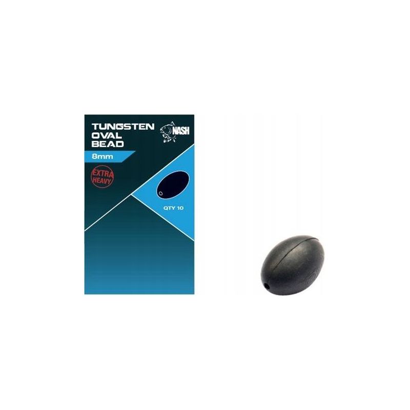 KORALIKI NASH WOLFRAMOWE TUNGTEN OVAL BEAD 4mm KORALIKI NASH WOLFRAMOWE TUNGTEN OVAL BEAD 4mm