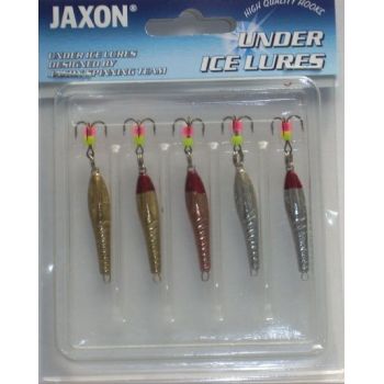 ZESTAW BŁYSTEK PODLODOWYCH JAXON F 3.0g MIX 5szt