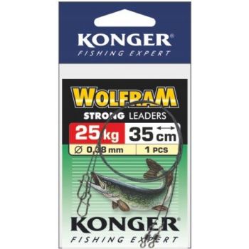 PRZYPON KONGER WOLFRAM STRONG 35cm 25kg 1szt
