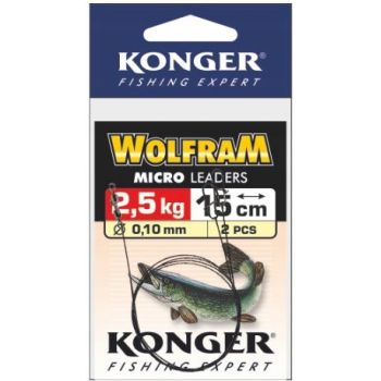 PRZYPON KONGER WOLFRAM 20cm 5kg 2szt