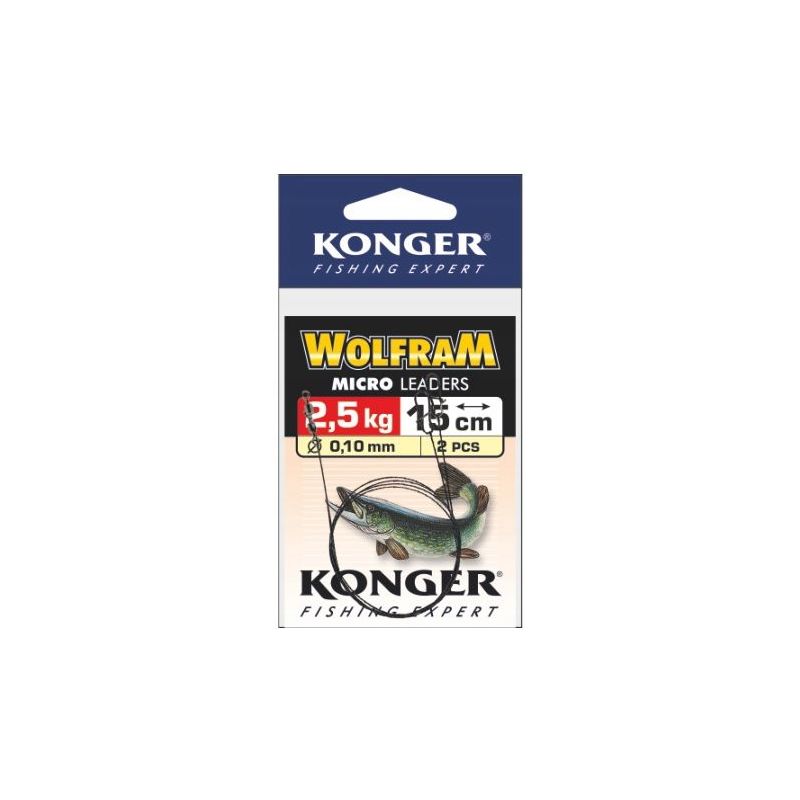 PRZYPON KONGER WOLFRAM 20cm 5kg 2szt PRZYPON KONGER WOLFRAM 20cm 5kg 2szt