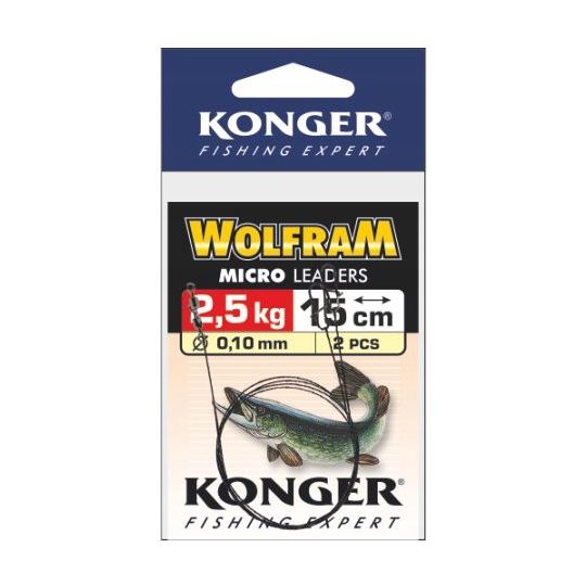 PRZYPON KONGER WOLFRAM 20cm 5kg 2szt PRZYPON KONGER WOLFRAM 20cm 5kg 2szt