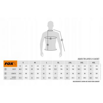 KURTKA FOX AQUOS TRI LAYER 3/4 JACKET PŁASZCZ XXL