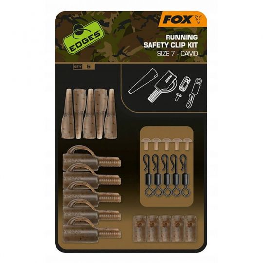 ZESTAW FOX CAMO RUNNING SAFETY CLIP KIT KARPIOWY