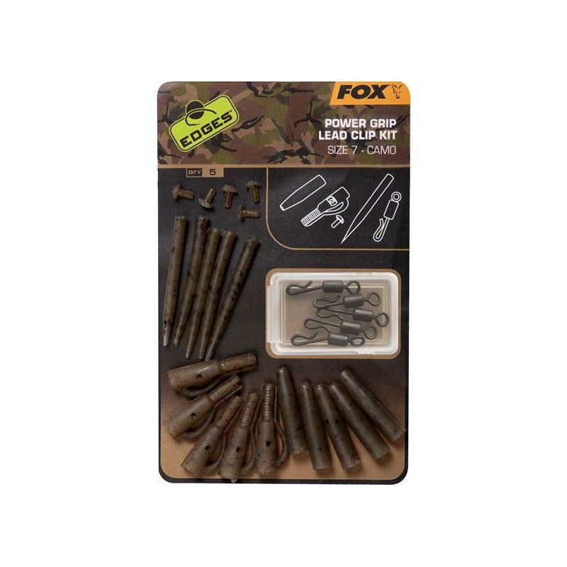 ZESTAW Z KLIPSEM FOX CAMO POWER GRIP LEAD CLIP ZESTAW Z KLIPSEM FOX CAMO POWER GRIP LEAD CLIP