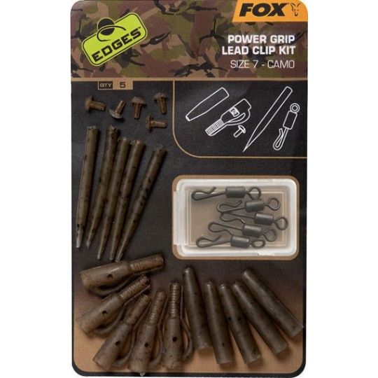 ZESTAW Z KLIPSEM FOX CAMO POWER GRIP LEAD CLIP ZESTAW Z KLIPSEM FOX CAMO POWER GRIP LEAD CLIP