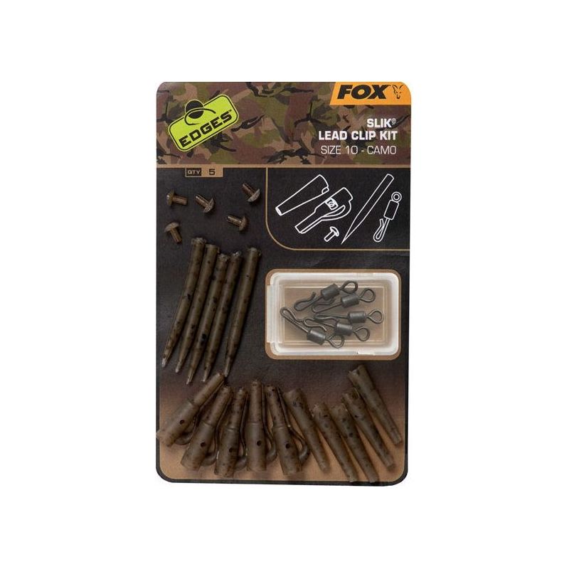 ZESTAW Z KLIPSEM FOX CAMO SILK LEAD CLIP BEZPIECZN ZESTAW Z KLIPSEM FOX CAMO SILK LEAD CLIP BEZPIECZN