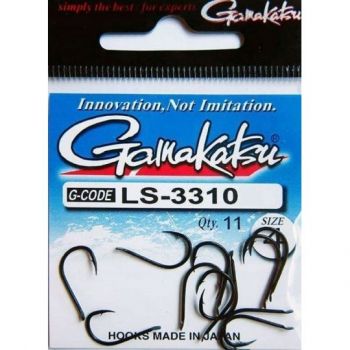 HACZYKI GAMAKATSU LS-3310F HOOKS BLACK  12