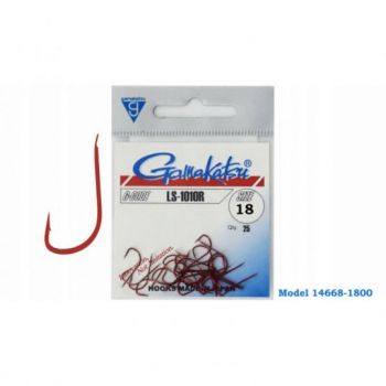 HACZYKI GAMAKATSU LS-1010R HOOKS RED 18