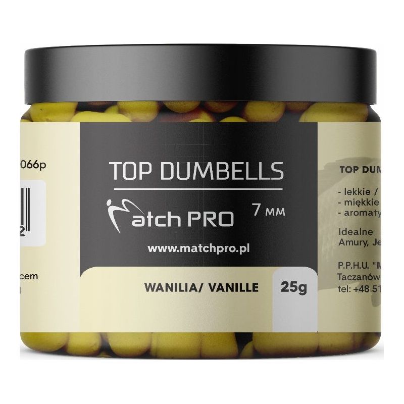 DUMBELLS MATCH PRO TOP WANILIA 7mm 25g DUMBELLS MATCH PRO TOP WANILIA 7mm 25g
