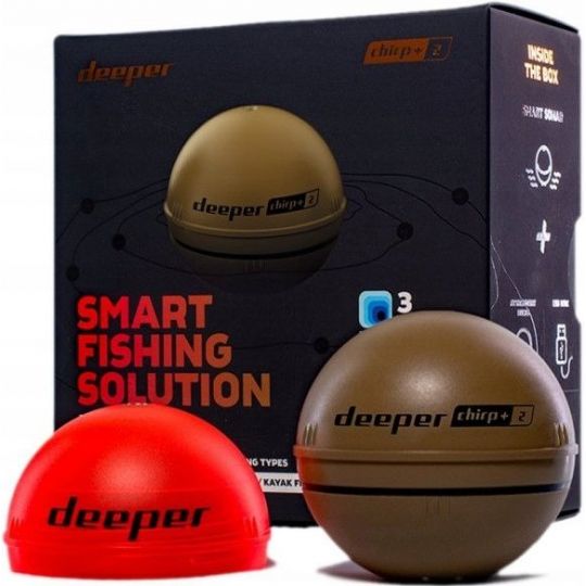 DEEPER CHIRP+ 2.0 ECHOSONDA SONAR Z WIFI GPS OSŁON DEEPER CHIRP+ 2.0 ECHOSONDA SONAR Z WIFI GPS OSŁON