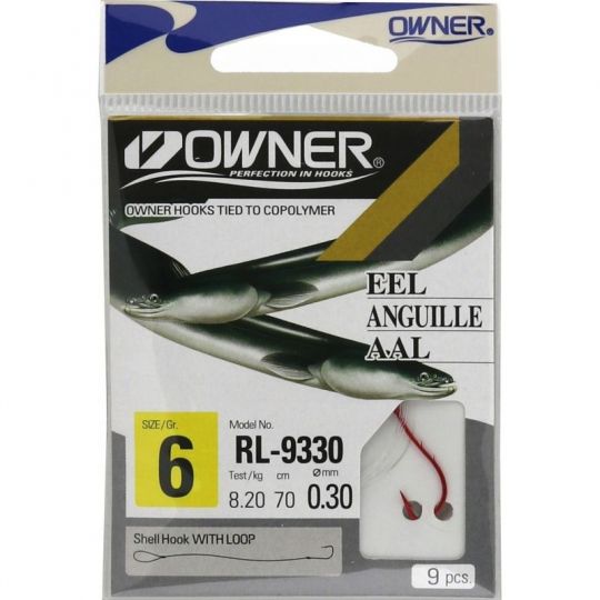 HACZYKI Z PRZYPONEM OWNER RL9330 WĘGORZ 6 0,20mm HACZYKI Z PRZYPONEM OWNER RL9330 WĘGORZ 6 0,20mm
