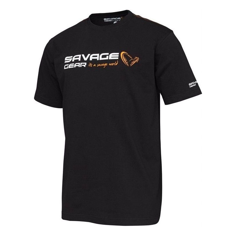 KOSZULKA T-SHIRT SAVAGE GEAR BLACK LOGO ROZMIAR M KOSZULKA T-SHIRT SAVAGE GEAR BLACK LOGO ROZMIAR M