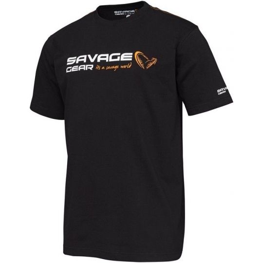KOSZULKA T-SHIRT SAVAGE GEAR BLACK LOGO ROZMIAR M KOSZULKA T-SHIRT SAVAGE GEAR BLACK LOGO ROZMIAR M