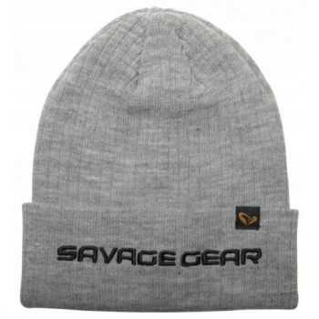 CZAPKA SAVAGE GEAR ZIMOWA FOLD-UP BEANIE GREY MEL